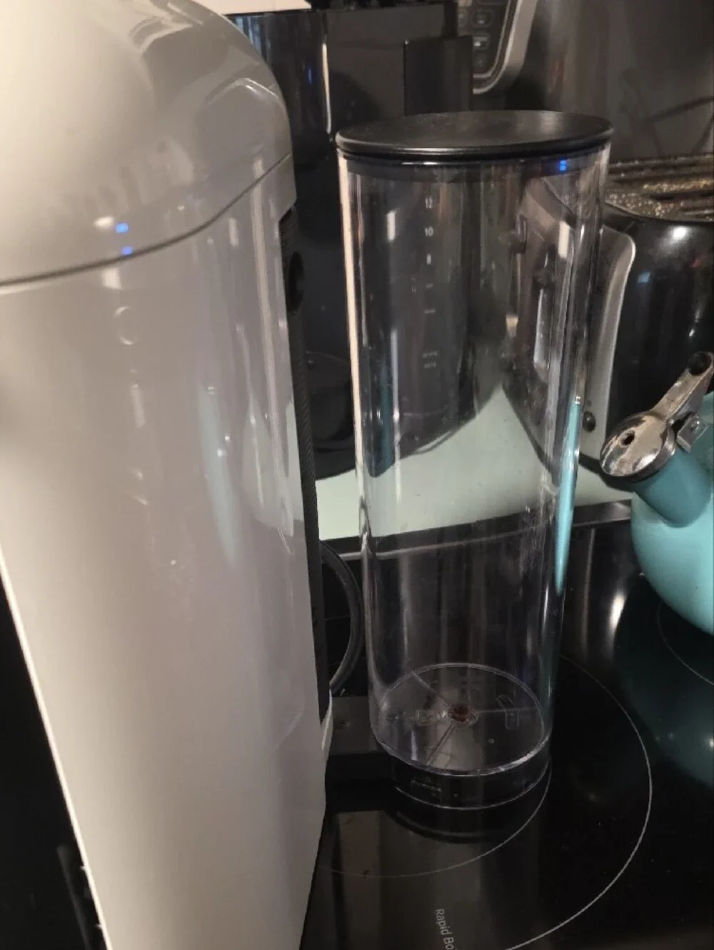 Nespresso Capsule Coffee Maker in Off-White and Black